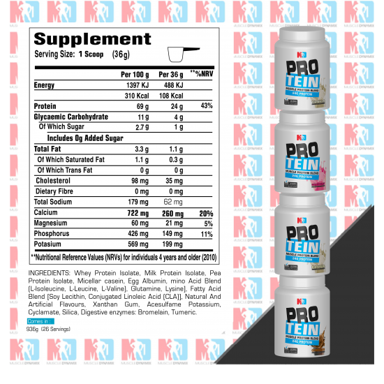 PRO TEIN MUSCLE PROTEIN BLEND 936G 